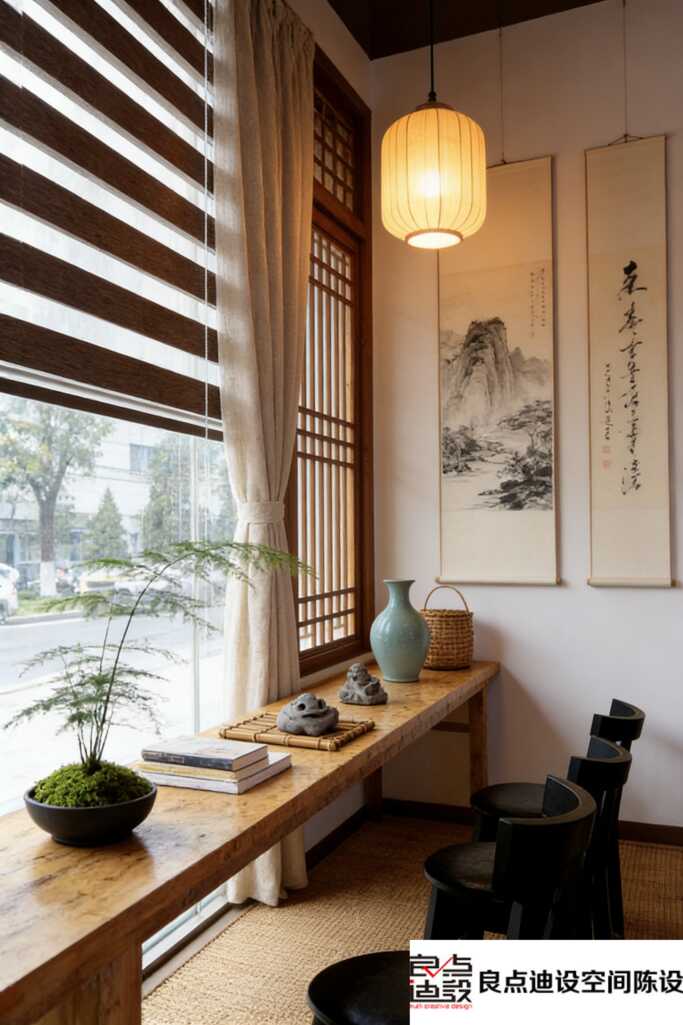 ✨ 新中式咖啡店装修软装设计天花板，每一处都长在我的审美上!☕️​